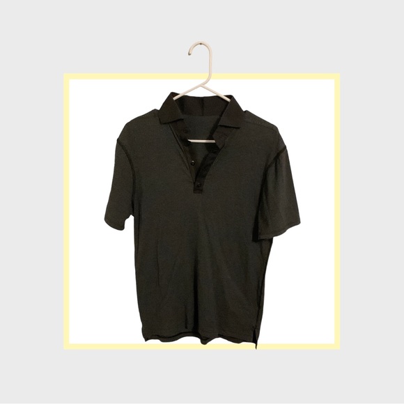 lululemon athletica Other - Men’s dark gray Lululemon polo shirt, size medium or large (no size tag or dot)
